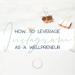 how to leverage instagram as a wellpreneur