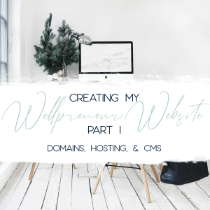 creating my wellpreneur website part 1 domains hosting and CMS