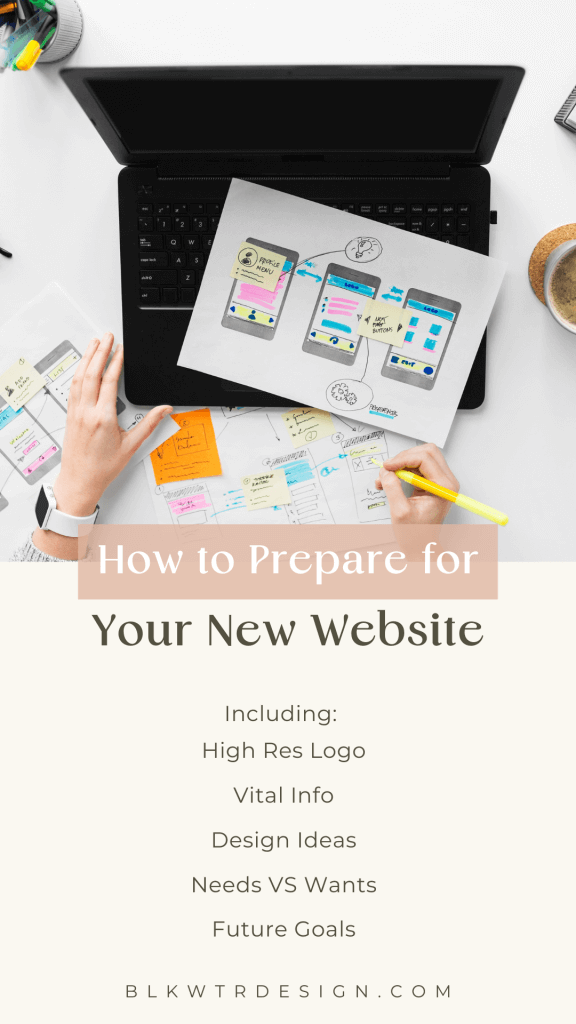 how to prepare for your new website